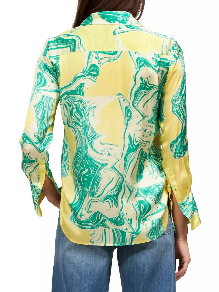 Equipment Quinne Swirled Satin Shirt 6