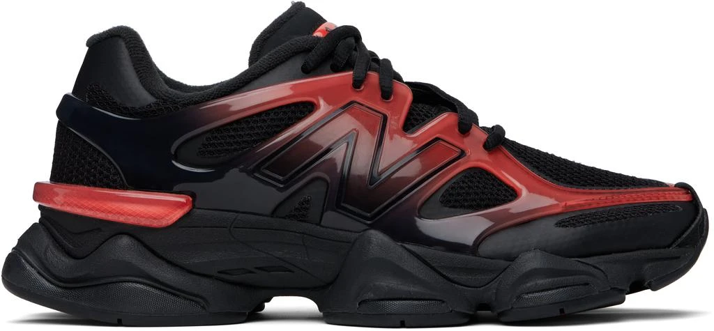 New Balance Black & Red 9060 X Sneakers 1