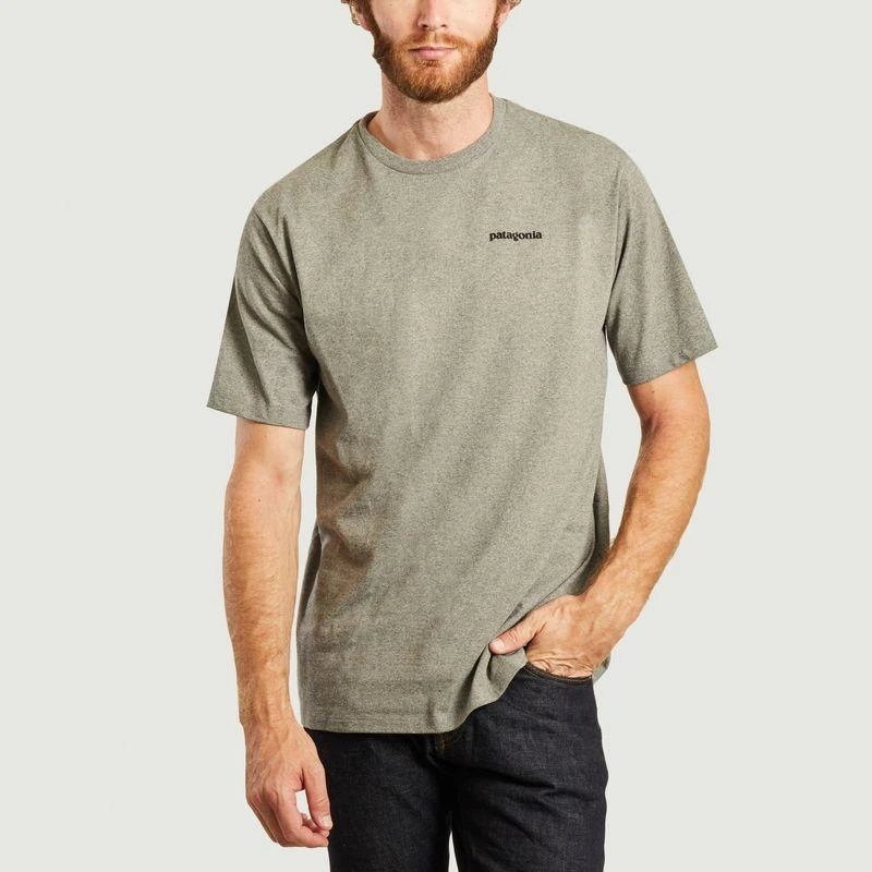 Patagonia T-shirt P6 logo gravel heather PATAGONIA 1