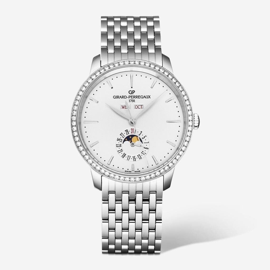 Girard-Perregaux Girard-Perregaux 1966 Full Calendar Diamond Stainless Steel Automatic Ladies Watch 49535D11A131-11A