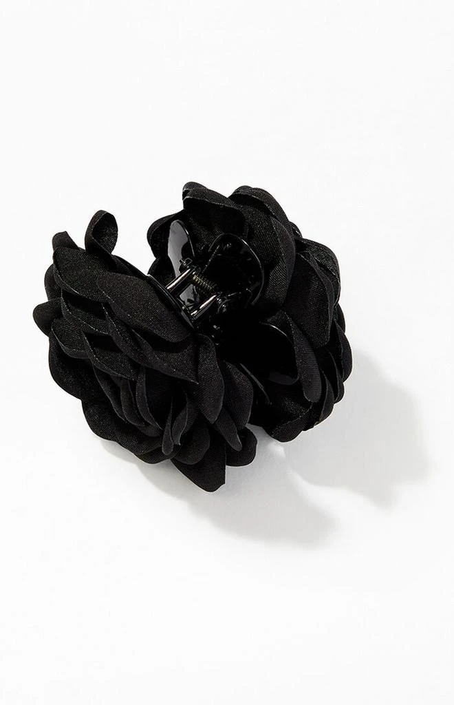LA Hearts Black Rose Hair Claw Clip 2