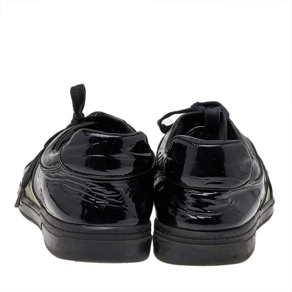 Gucci Gucci Black Patent Leather GG Low Top Sneakers Size 43.5 5