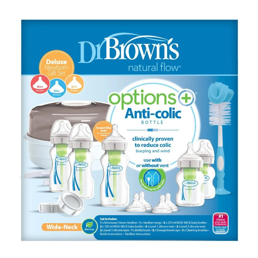 Shop Dr Brown - Natural Flow Options+ Newborn Gift Set on Sale at ...
