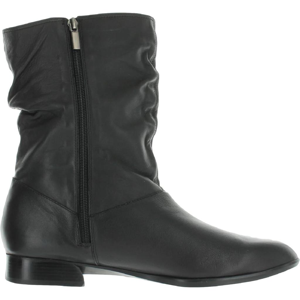 Munro Lynette Womens Leather Zipper Mid-Calf Boots