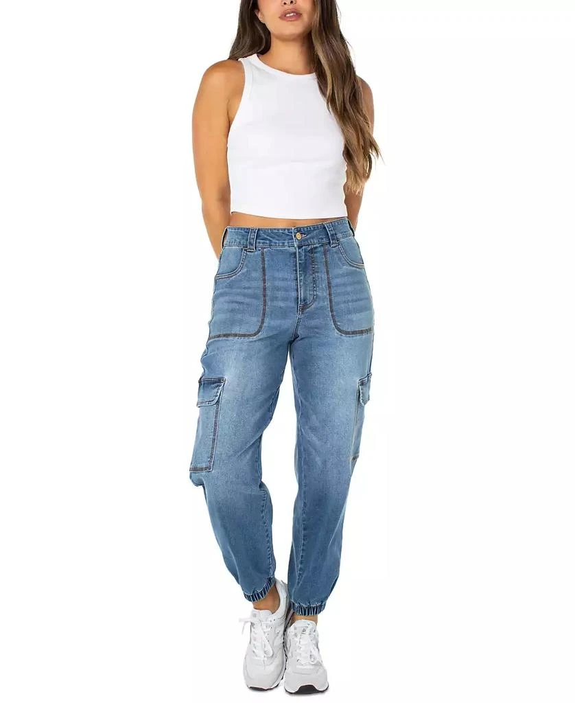 Celebrity Pink Juniors' High Rise Cargo Jogger Jeans 1