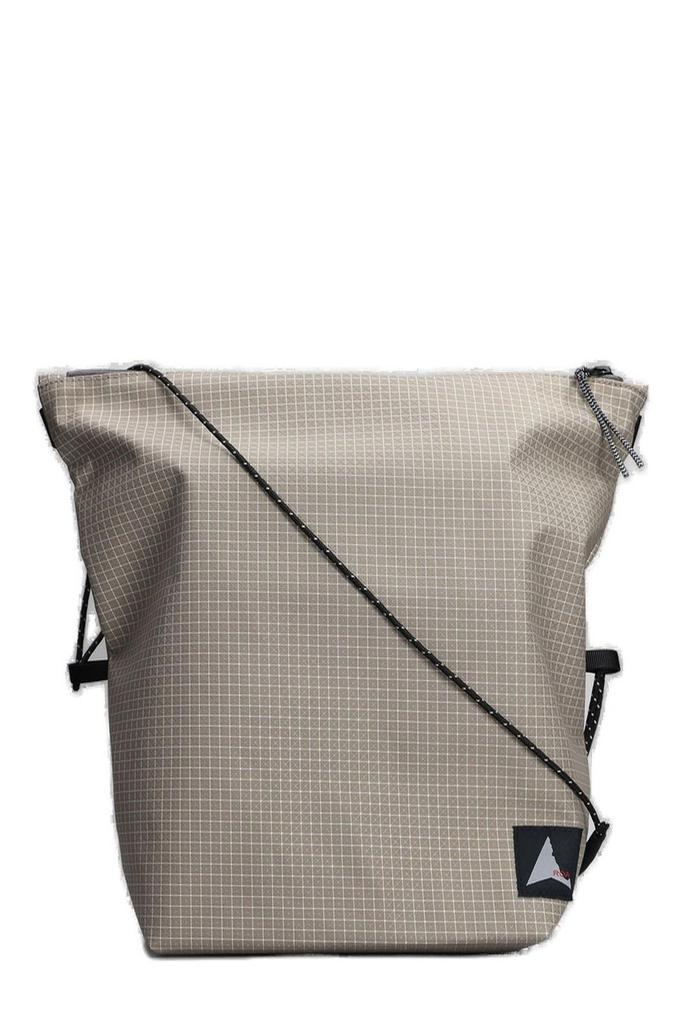 ROA Roa Checked Zip-Up Shoulder Bag