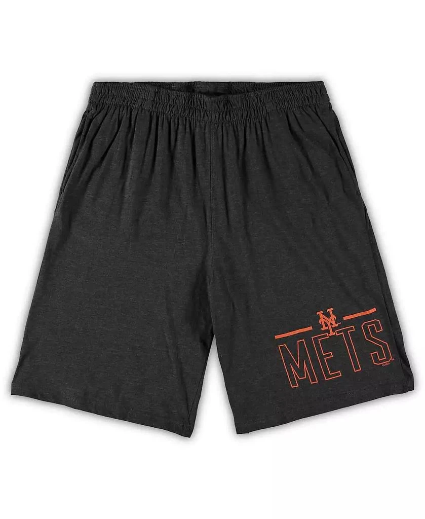 Concepts Sport Men's Royal, Heathered Charcoal New York Mets Big and Tall T-shirt and Shorts Sleep Set 4