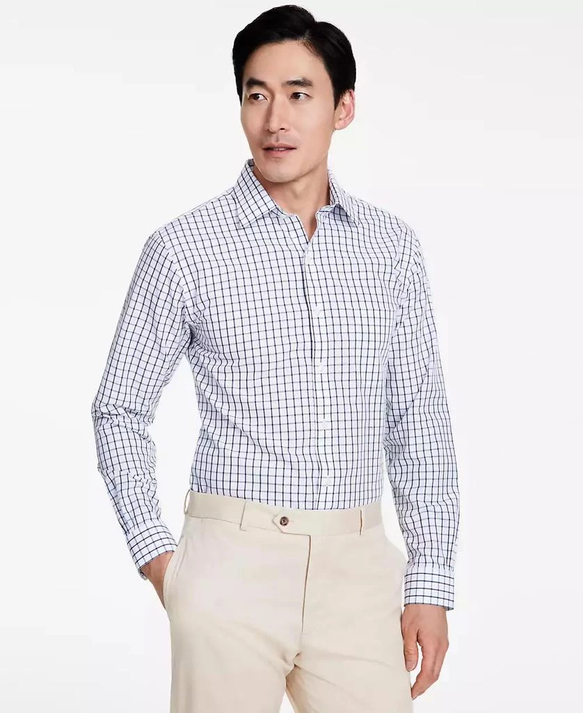 Brooks Brothers Men's Regular-Fit Windowpane Dress Shirt 1
