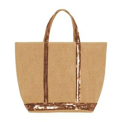 VANESSA BRUNO Linen M cabas tote 1