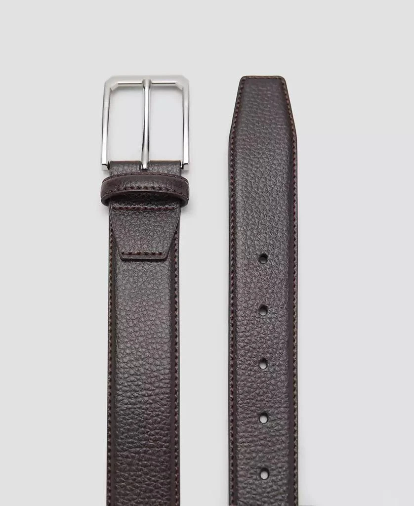 Mango Men's Beaten Leather Belt 2