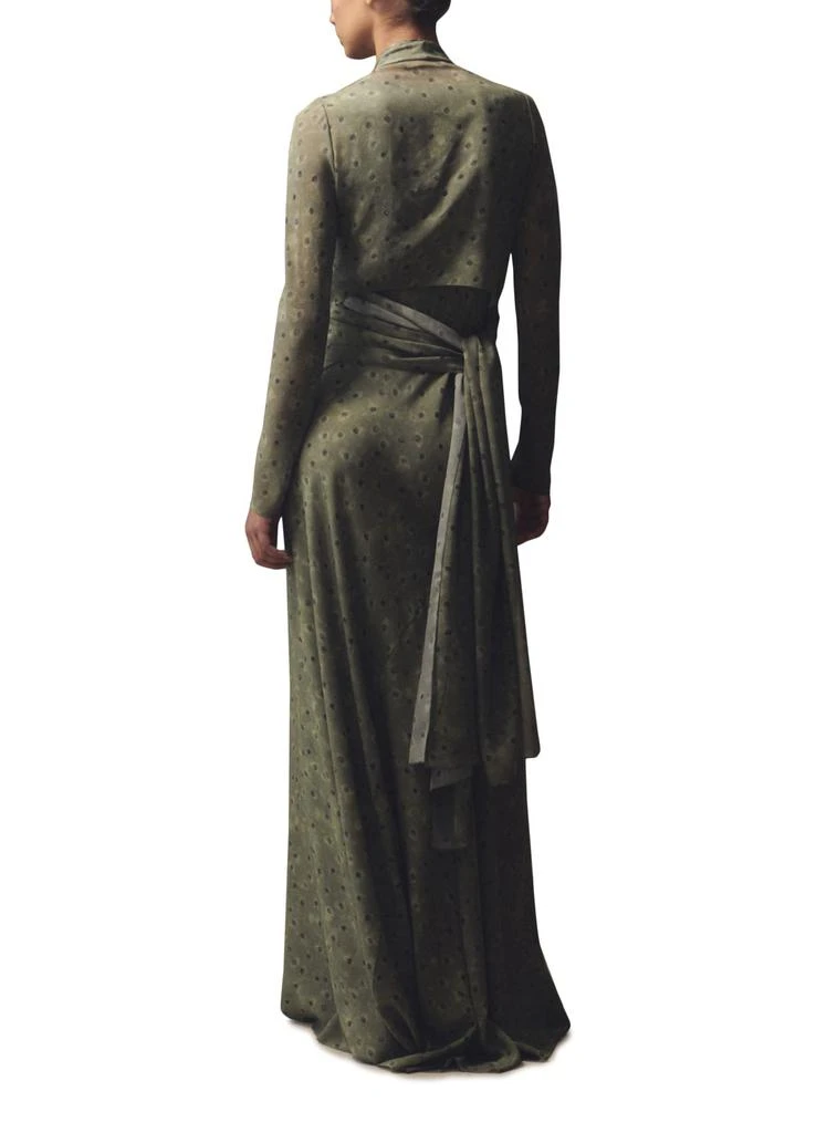 CORTANA Irina wrap-around jacket in printed silk 3
