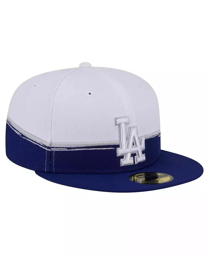 New Era Men's Royal/White Los Angeles Dodgers Paint Stroke 59FIFTY Fitted Hat 3