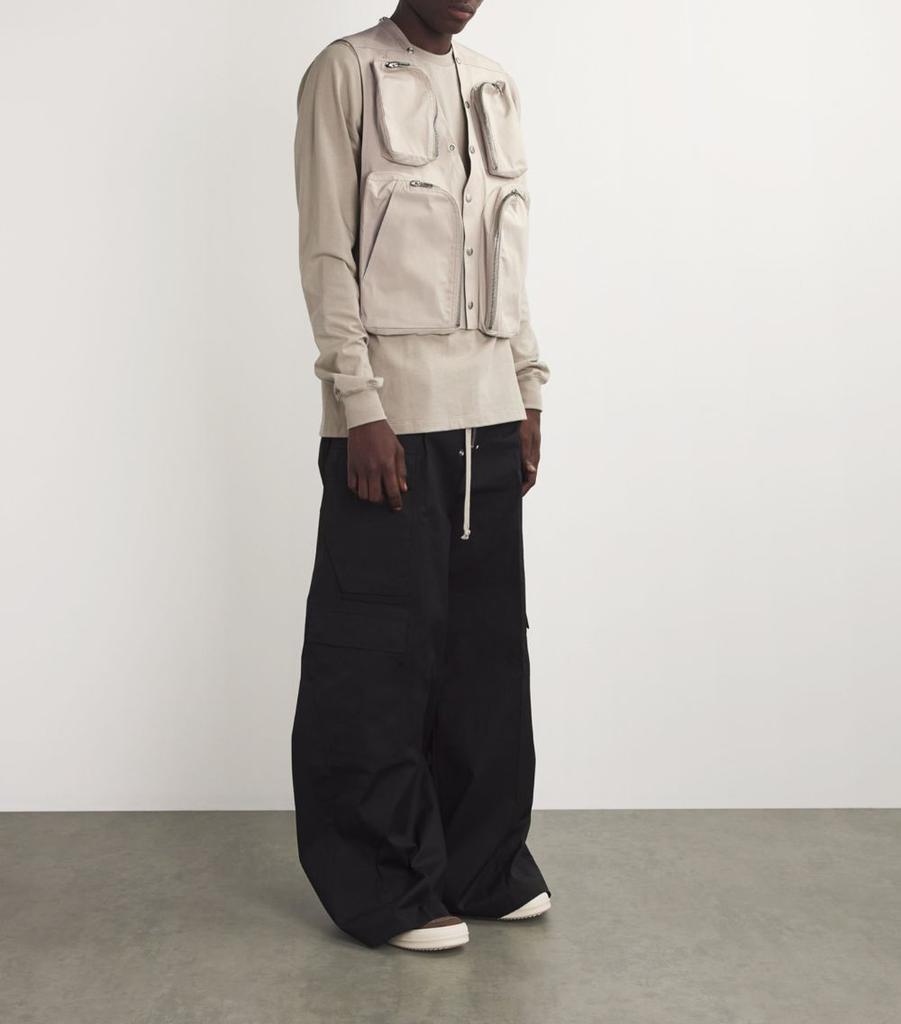 Rick Owens Cotton Cargo Gilet