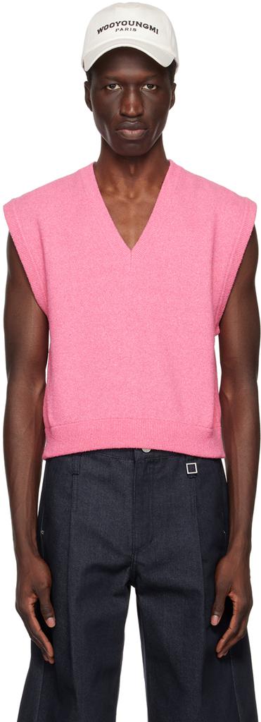 WOOYOUNGMI Pink V-Neck Vest