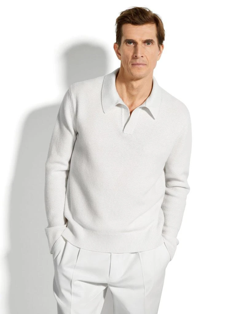 Zegna Zegna Oasi Knitted Polo Shirt 4