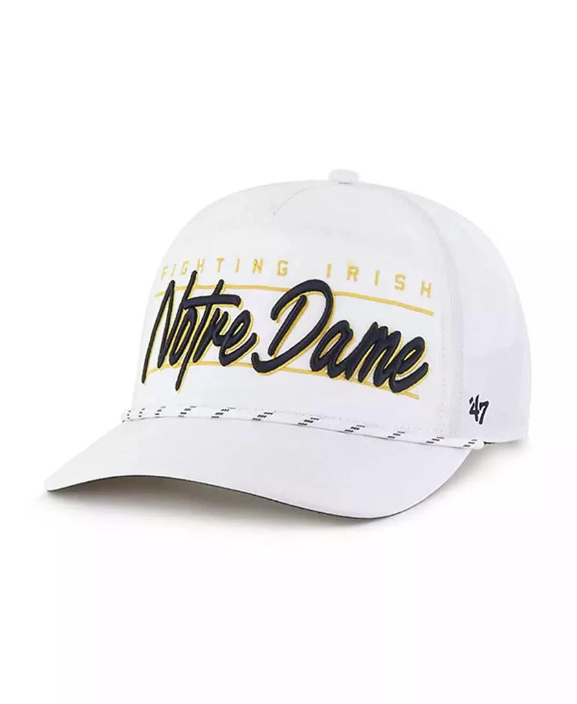 47 Brand Men's White Notre Dame Fighting Irish Condor Hitch Brrr Adjustable Hat 1