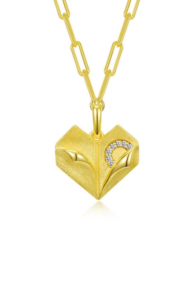 Lafonn Healing Courage Heart Pendant Necklace