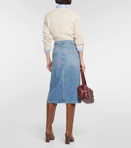 Ralph Lauren A-line denim midi skirt 3