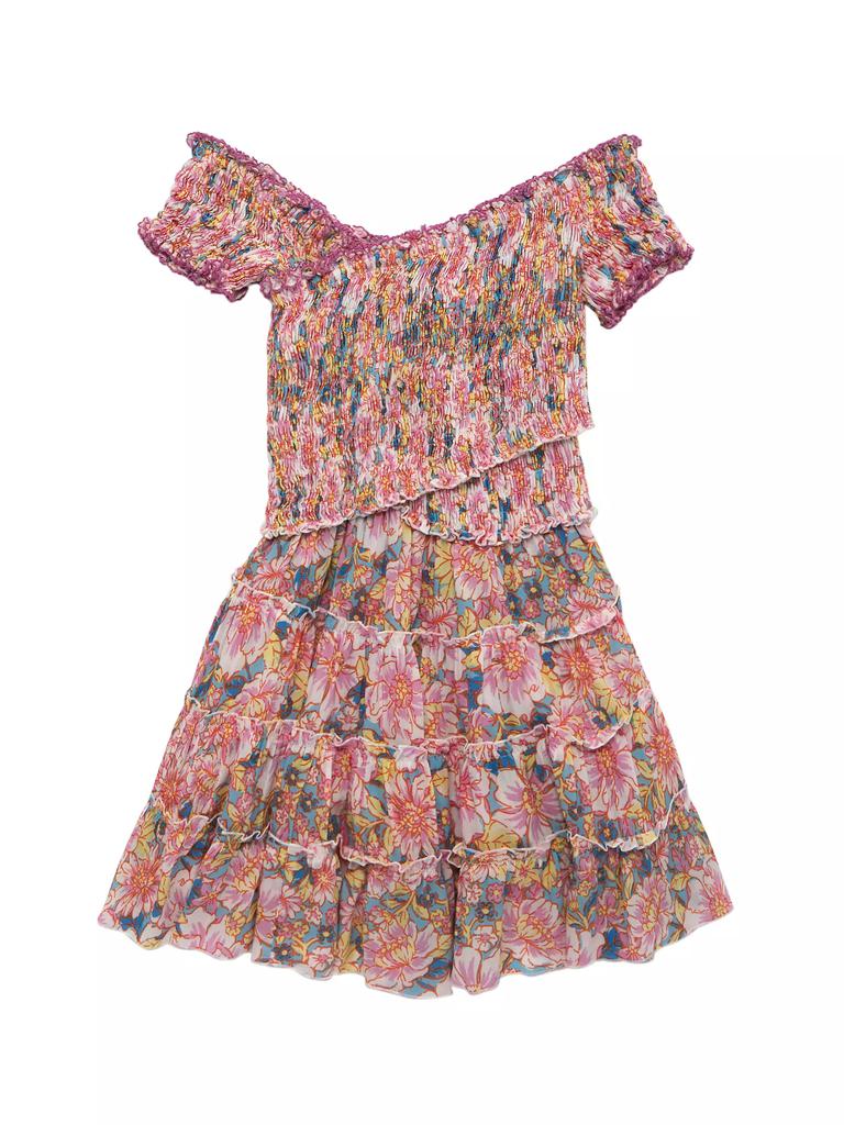 Poupette St Barth Little Girl's & Girl's Soledad Floral Smocked Dress