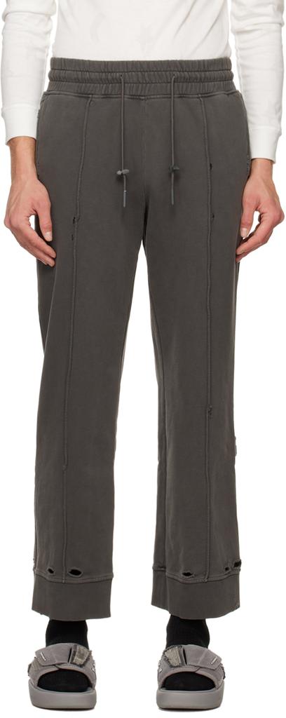 C2H4 Black Tulwar Cut Military Cargo Pants - Clothing