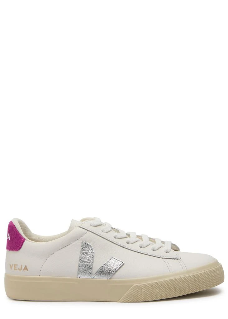 Campo logo-appliquéd grained leather sneakers