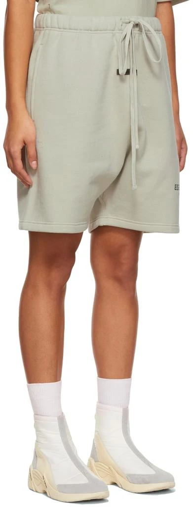 Essentials SSENSE Exclusive Green Fleece Sweat Shorts 2