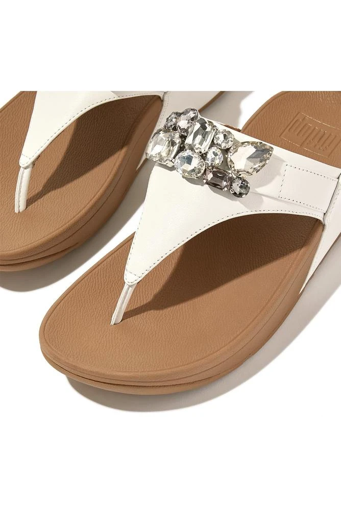FitFlop Lulu Jewel Deluxe Leather Wedge Sandal 6