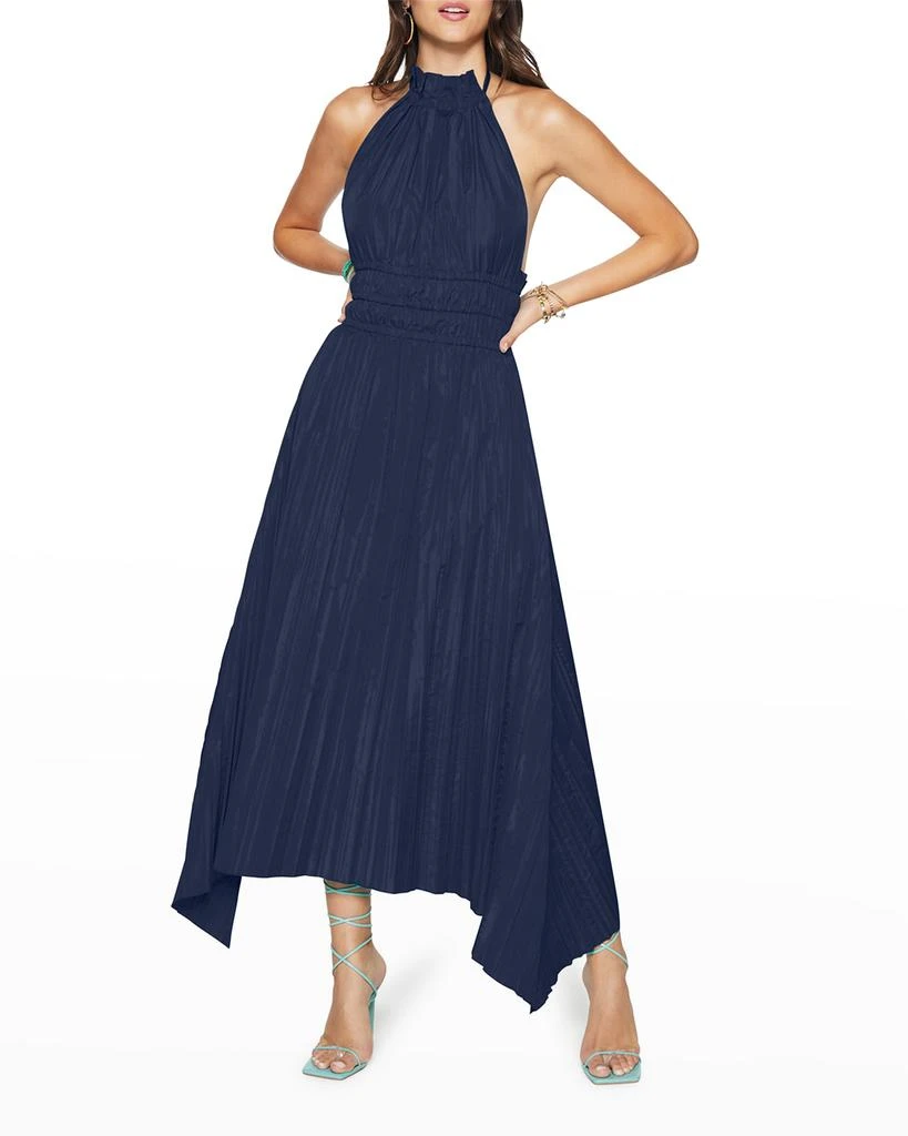 Ramy Brook Delaney Pleated Handkerchief-Hem Dress 1