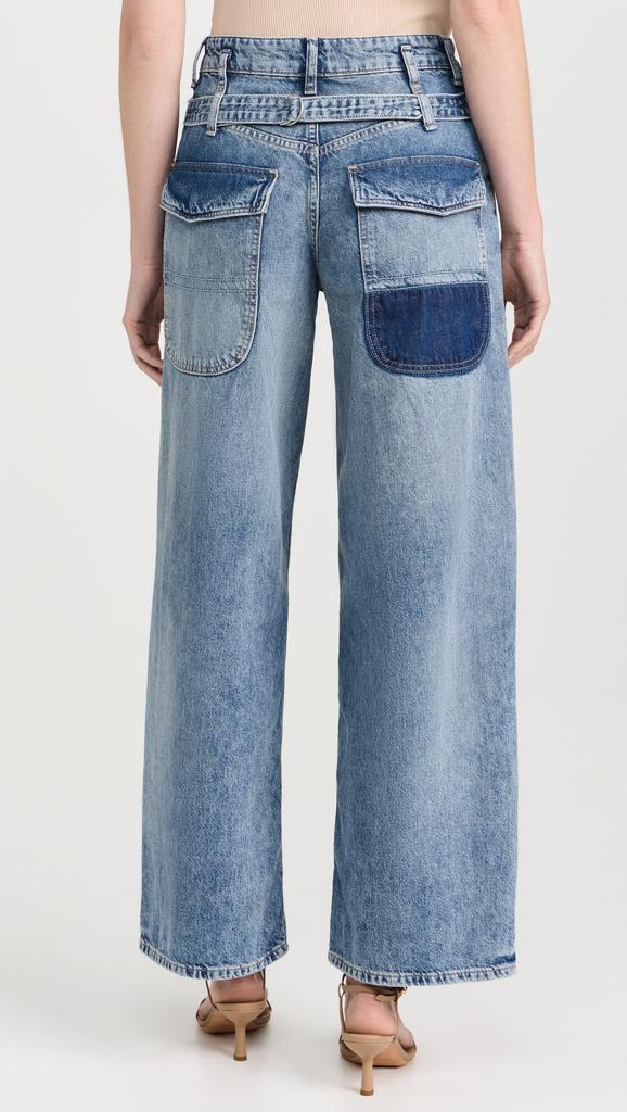 Free People Waterfalls Baggy Wide Leg Jeans