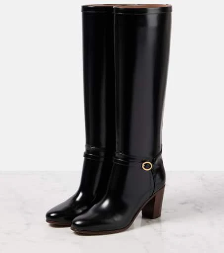 Valentino Pattie 75 leather knee-high boots 4