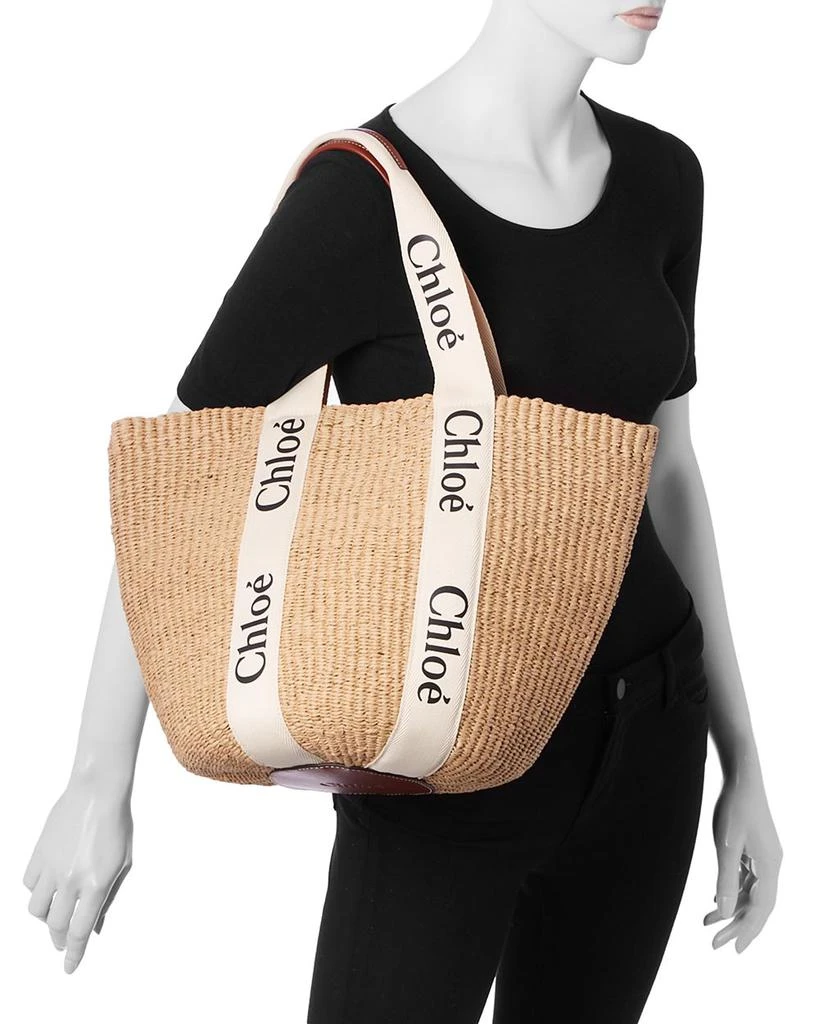 Chloé x Mifuko Woody Large Woven Basket Tote 2
