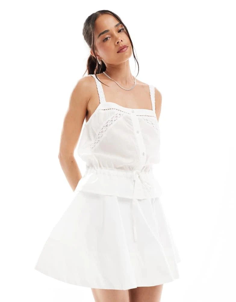 asos white skater dress ASOS Off White Skater Dress 4 S (4-6)