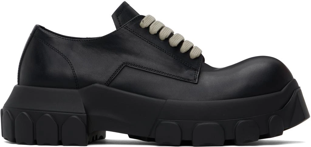 Rick Owens Black Hollywood Lace-Up Bozo Tractor Derbys 1