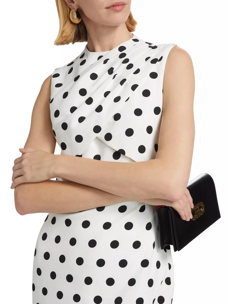 ET OCHS Celeste Polka Dot Crepe Gown 6