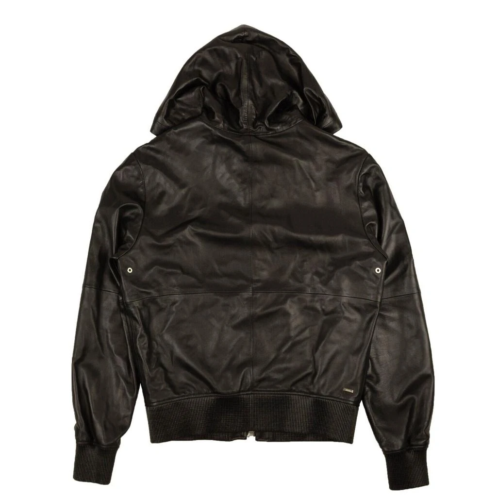 AMIRI Black Leather Hoodie 5