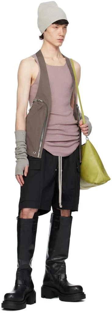 Rick Owens Black Cargobela Shorts 4