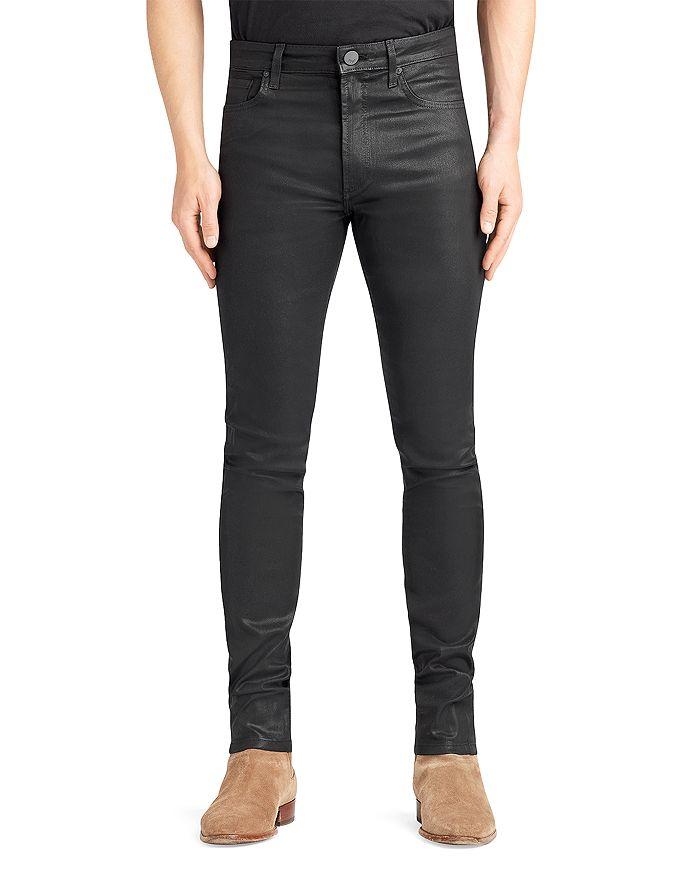 MONFRÈRE MONFRERE Greyson Coated Skinny Fit Jeans in Coated Noir