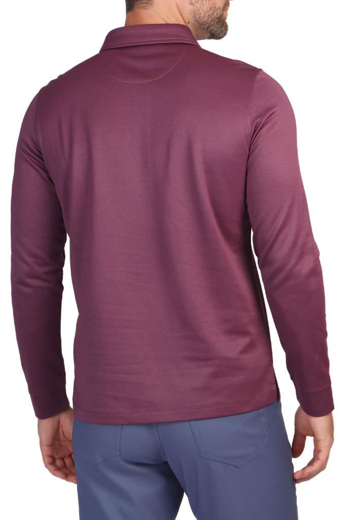 TailorByrd Long Sleeve Modal Polo