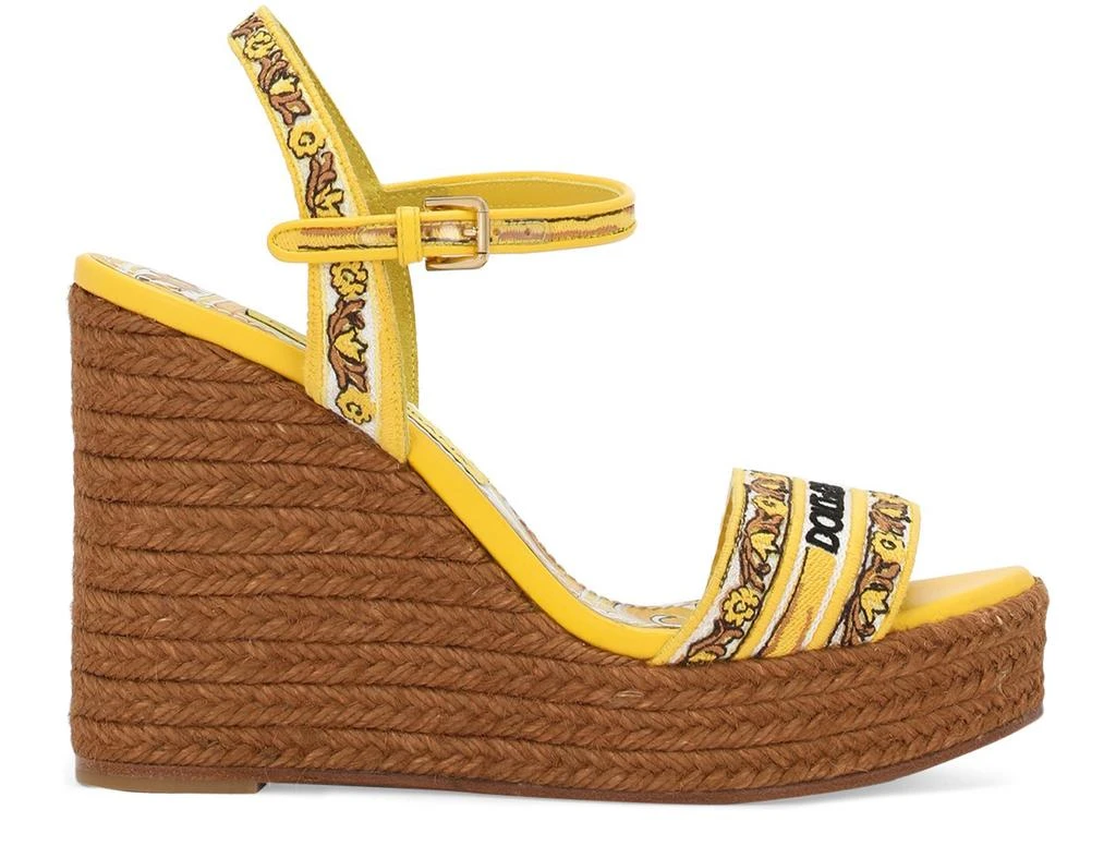 Dolce & Gabbana Wedge sandals with majolica 2