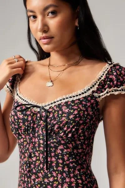 Light Before Dark Light Before Dark Saskia Floral Midi Dress 2