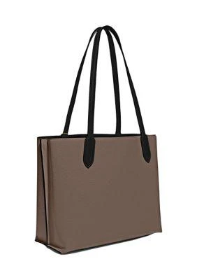 Coach Willow Tote In Color Block With Signature Coated Canvas 3