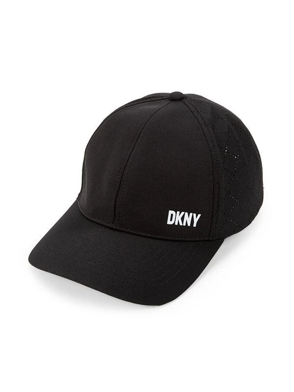 DKNY Logo Perforated Baseball Cap 1