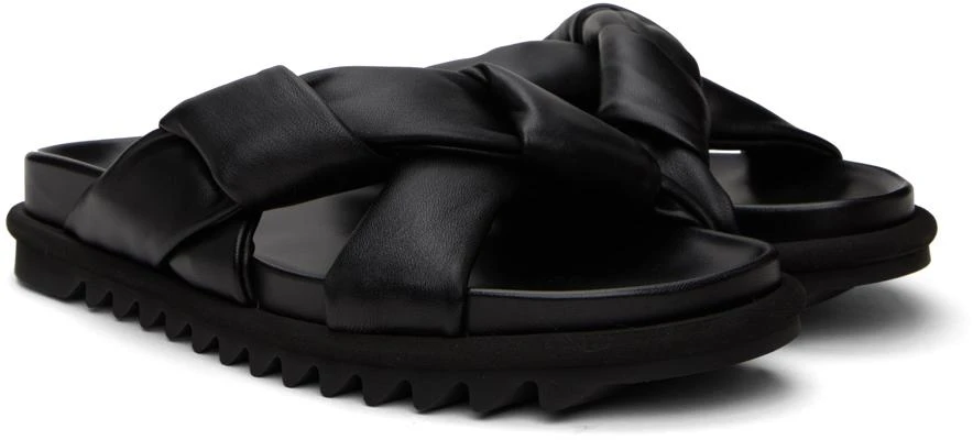 Dries Van Noten Black Padded Sandals 4