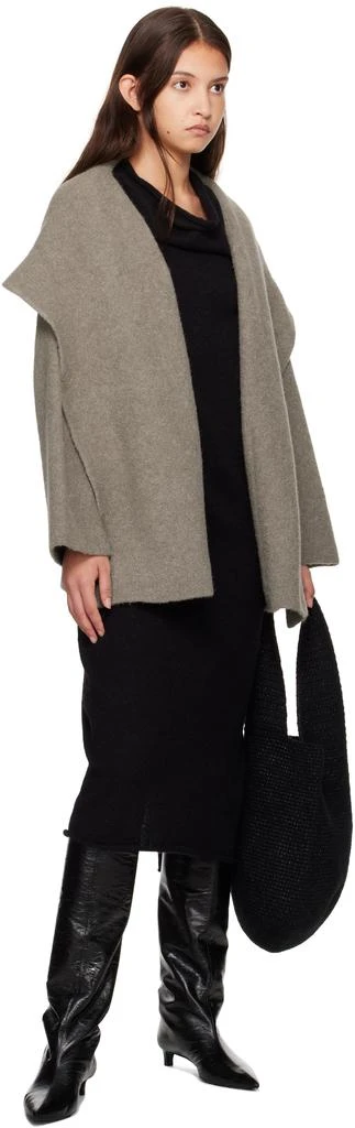 LAUREN MANOOGIAN Black Crochet Calabaza Tote 4