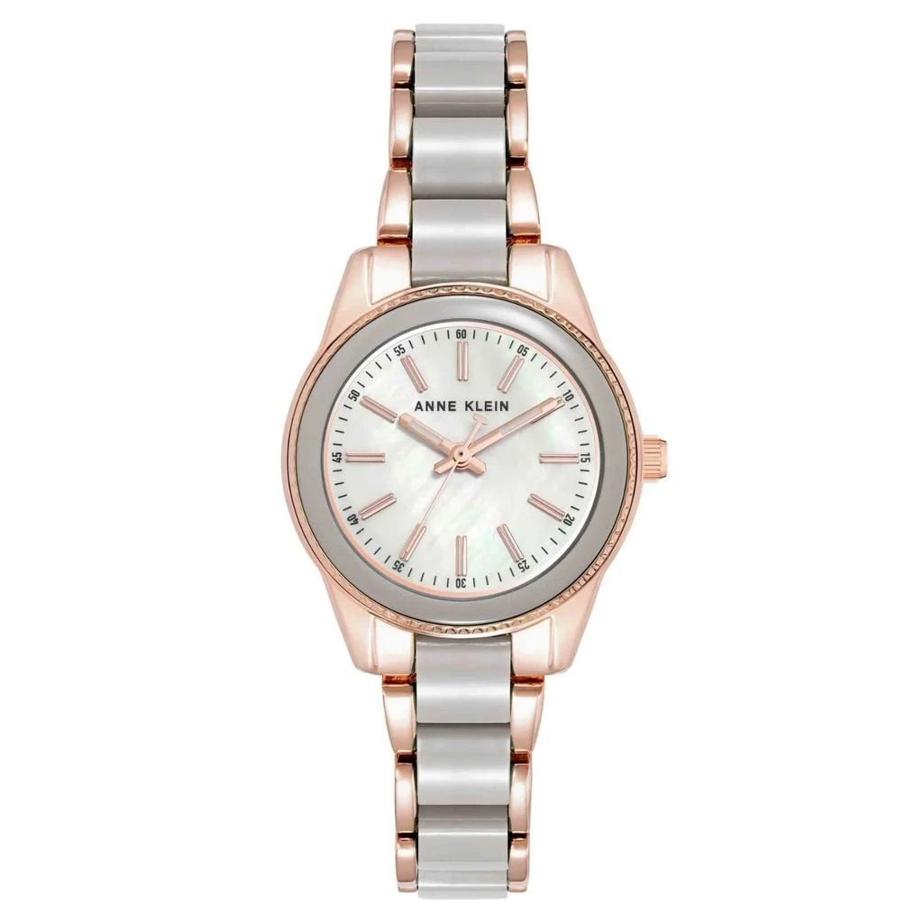 Anne Klein Women
s Classic White Round 30mm