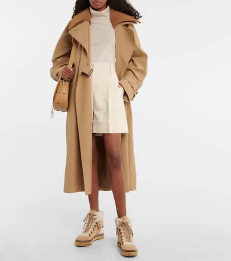 See by Chloé Eileen shearling-lined suede hiking boots 2