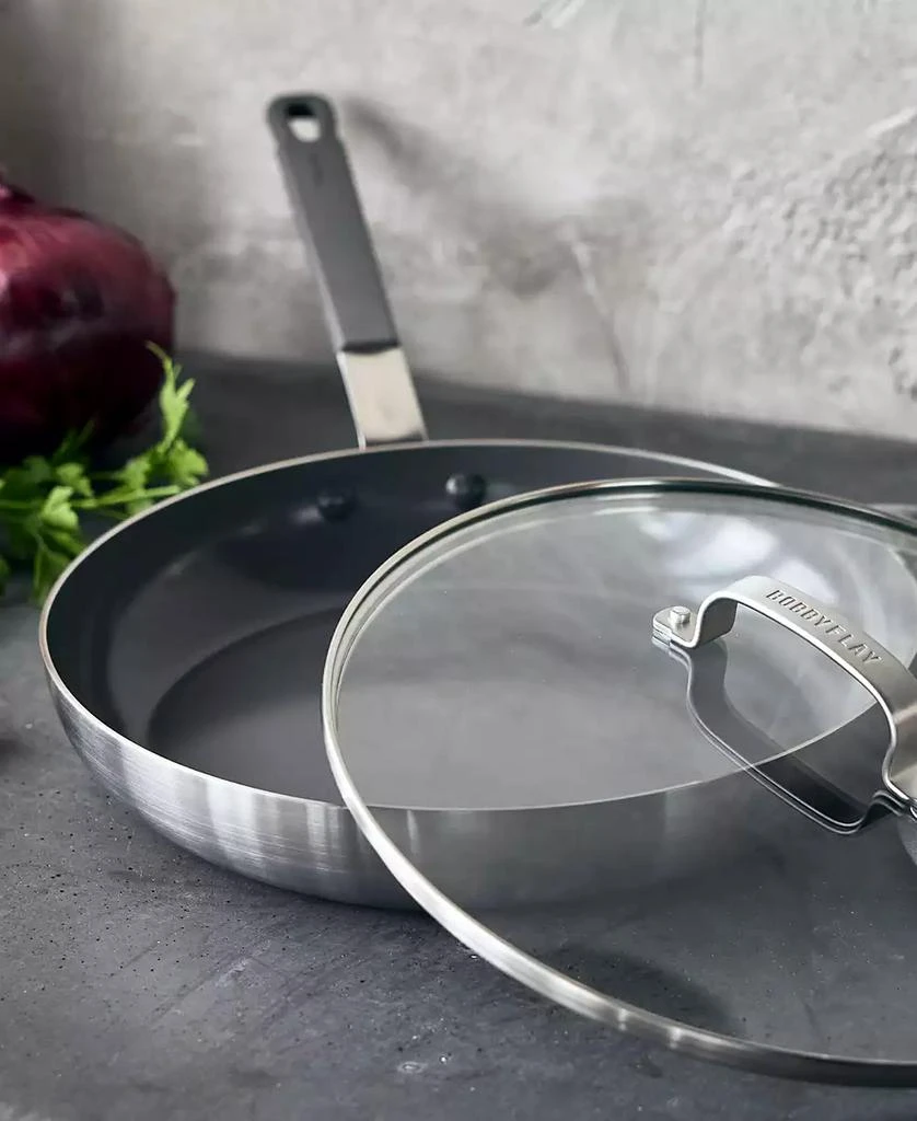 Greenpan X Bobby Flay Nonstick Stainless Steel 12" Frypan with Lid 2