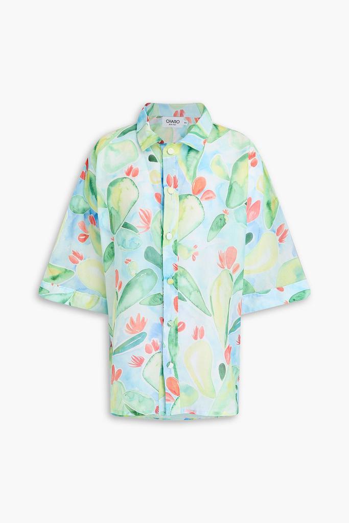 Charo Ruiz Ibiza Pictor printed cotton-voile shirt