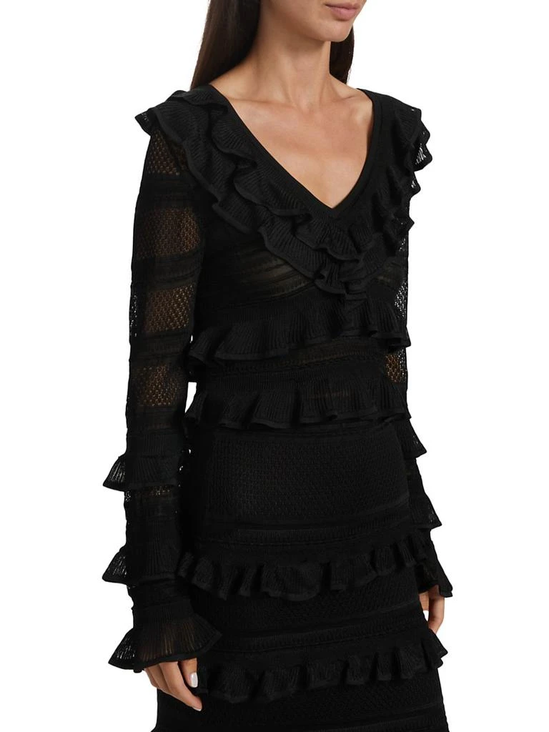 Zimmermann Crush Frilled V-Neck Top 4