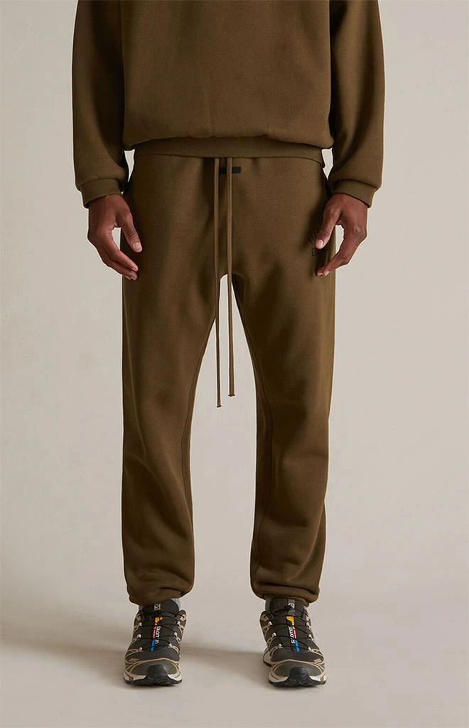 Essentials Olive Fleece Sweatpants 3
